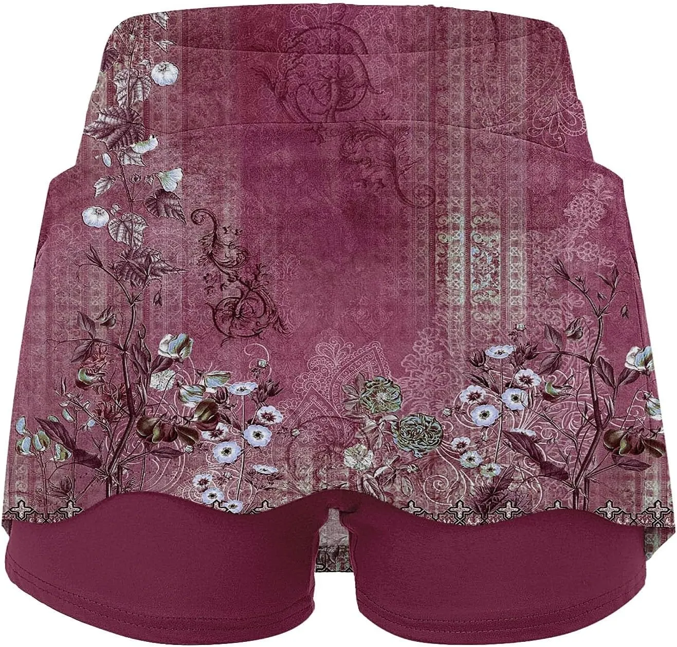 Athletic Skorts for Woman, Skorts for Curvy Women Dressy Skirts Tummy Control High Waisted Skirts with Shorts Underneath