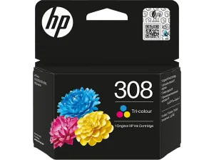 Cartucho de tinta - HP 308 tricolor,  UL ECOLOGO®, HP Planet Partners, Tricolor