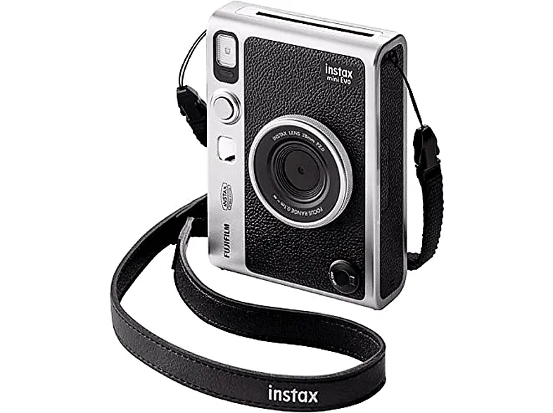 Cámara instantánea - Fujifilm Instax Mini Evo, ISO 100 - 1600, Pantalla LCD, Bluetooth, Negro