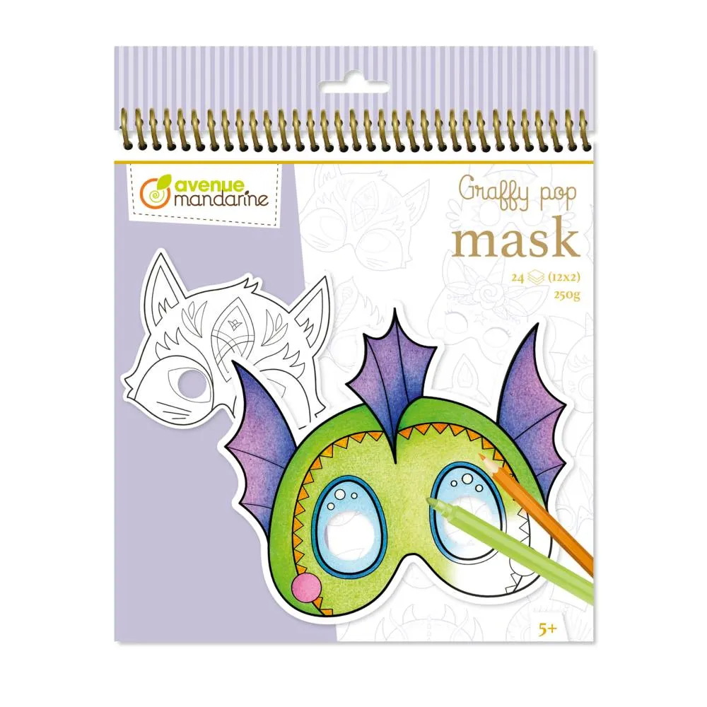 Cuaderno Máscara Animales Fantásticos Avenue Mandarine