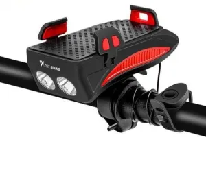 Farol Lanterna de Bicicleta com Carregador para Celular