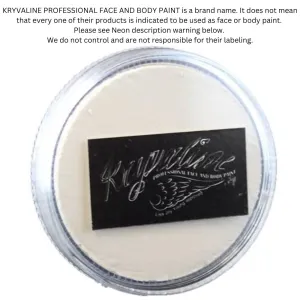 Kryvaline Paint (Creamy line) - Neon Fluorescent (CLEAR )White 30gr (SFX - Non Cosmetic)