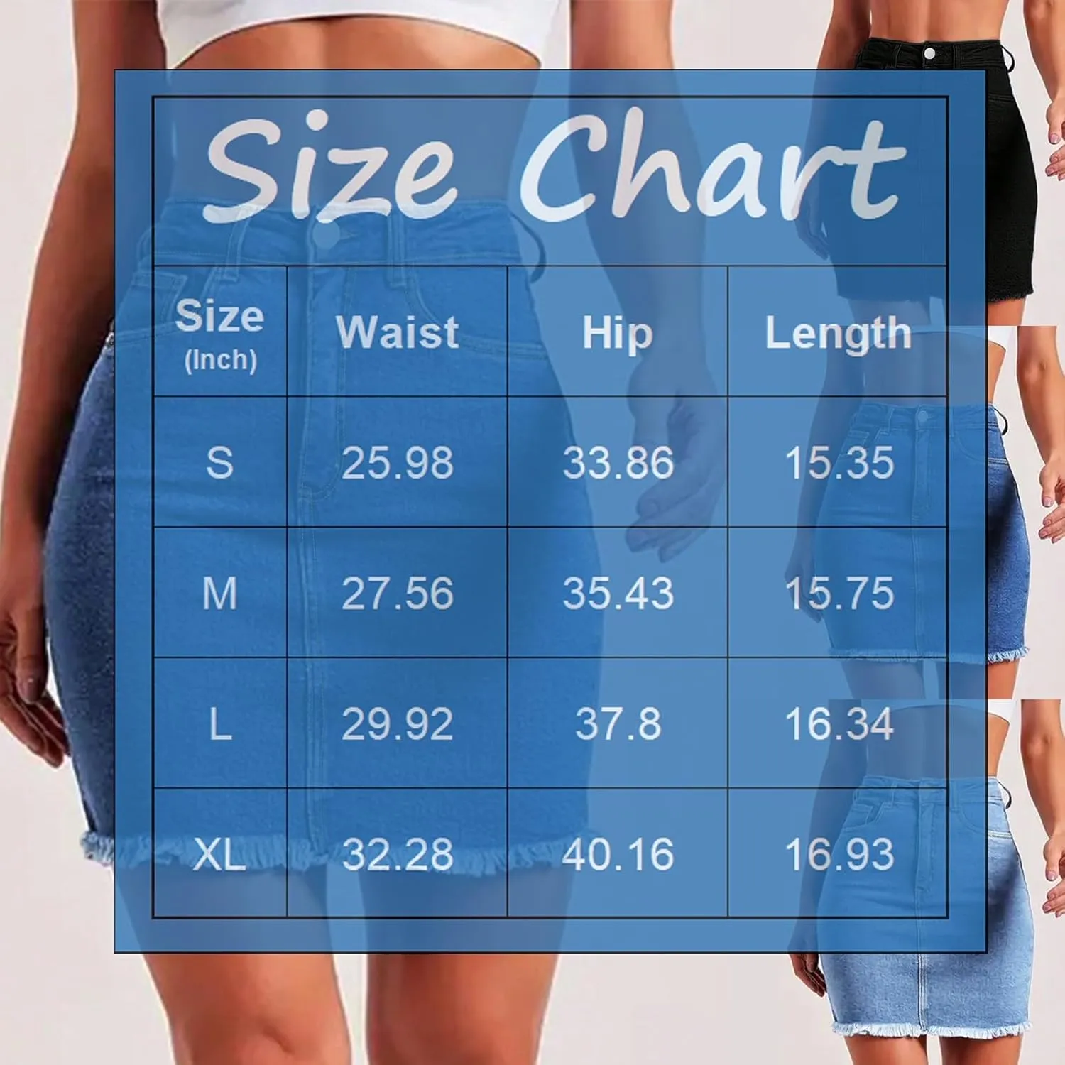 lcyhony Jean Skirts for Women Denim Mini Skirt Y2k High Waisted Tummy Control Frayed Denim Skirt Pencil Skirts with Pockets