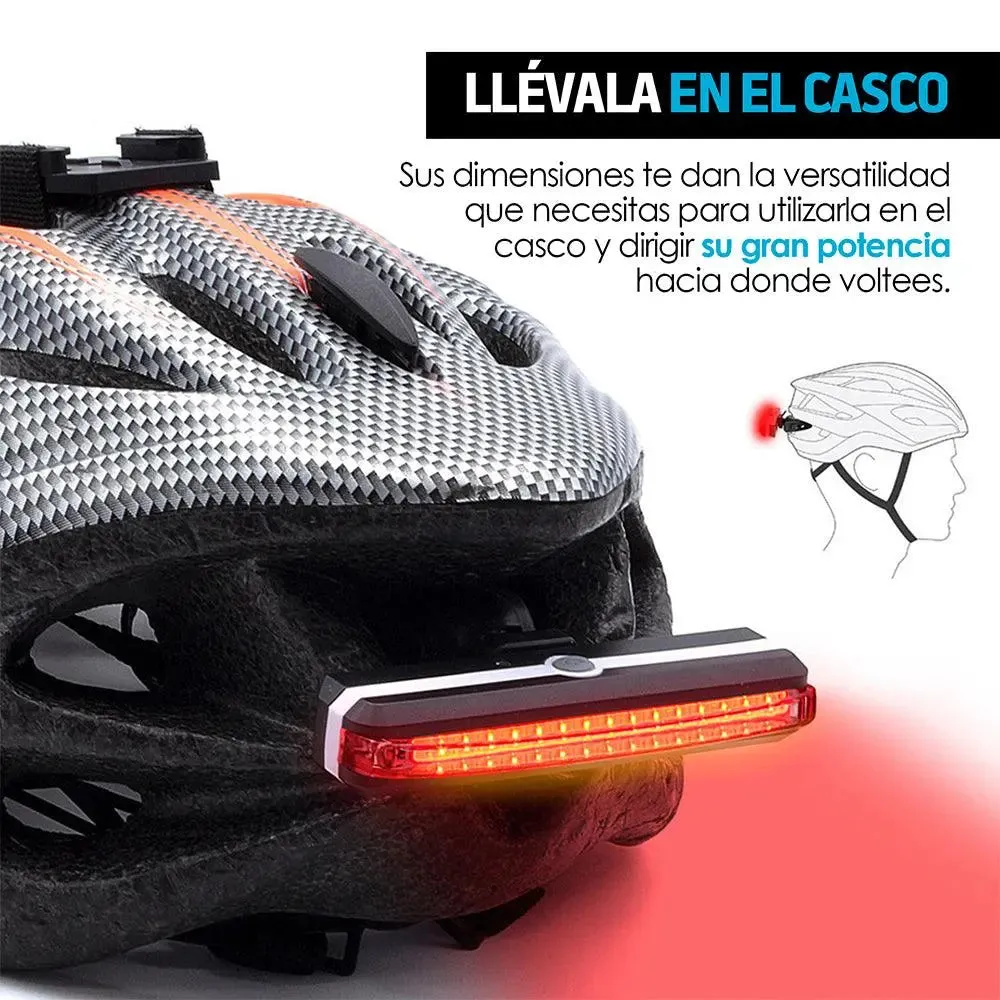 Luz Trasera para Bicicleta LED Recargable Impermeable