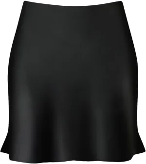 Mini Skirts for Women Satin High Elastic Waist Ruffle Bodycon Short Skirt