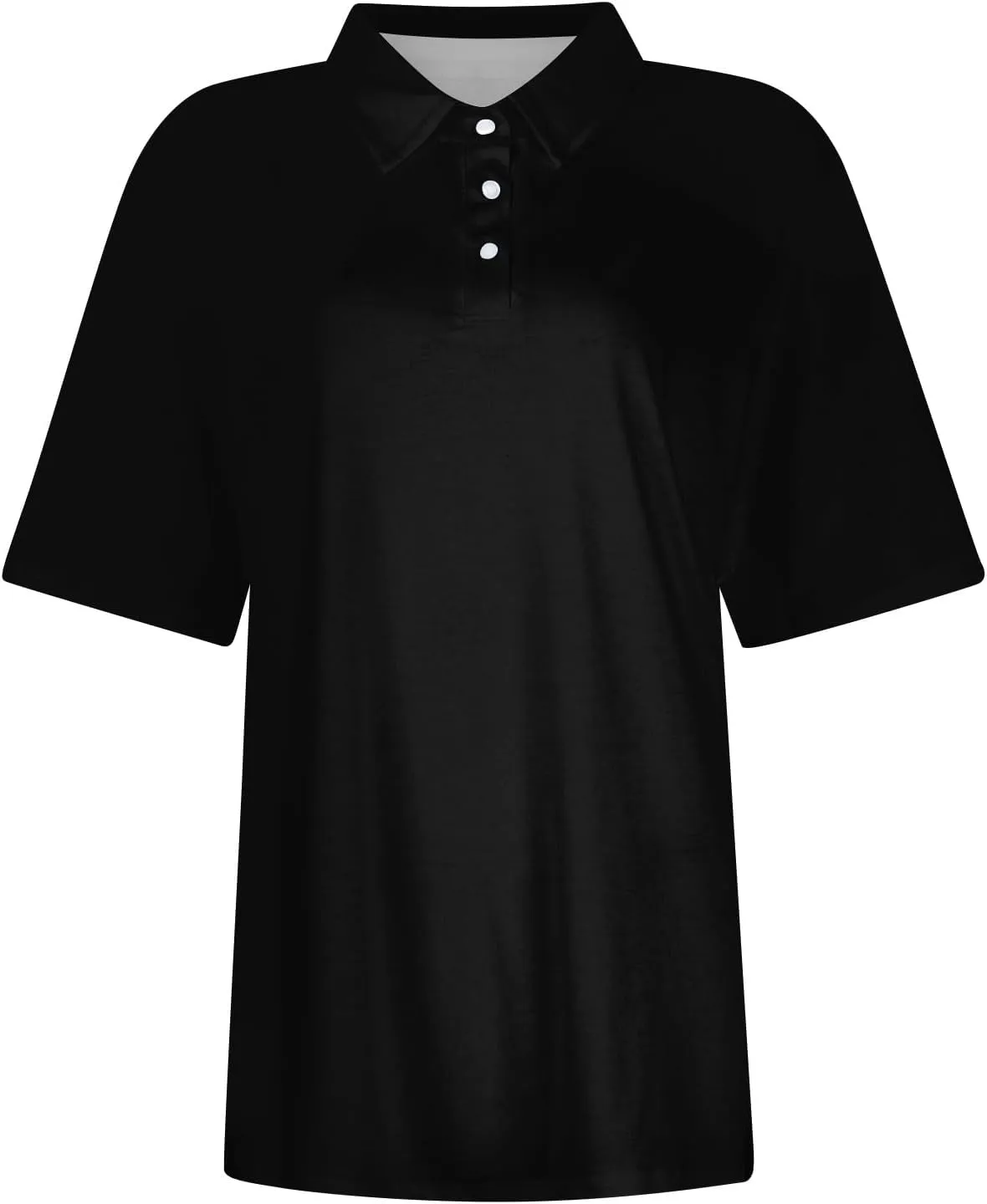 Polo Shirts for Women Short Sleeve Collared Tees Business Casual Button Down Blouses Summer Basic Tunic Tops 2025