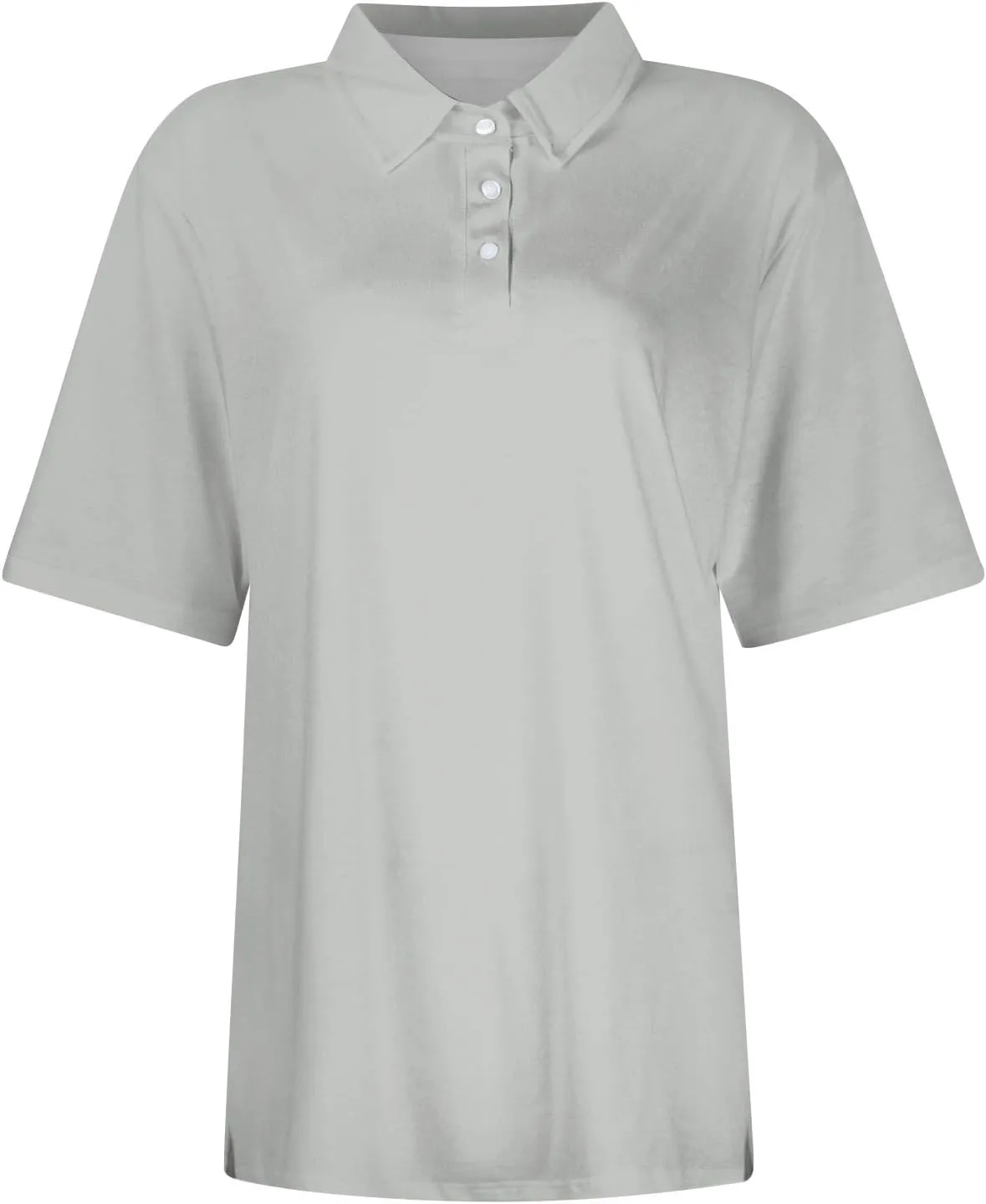 Polo Shirts for Women Short Sleeve Collared Tees Business Casual Button Down Blouses Summer Basic Tunic Tops 2025