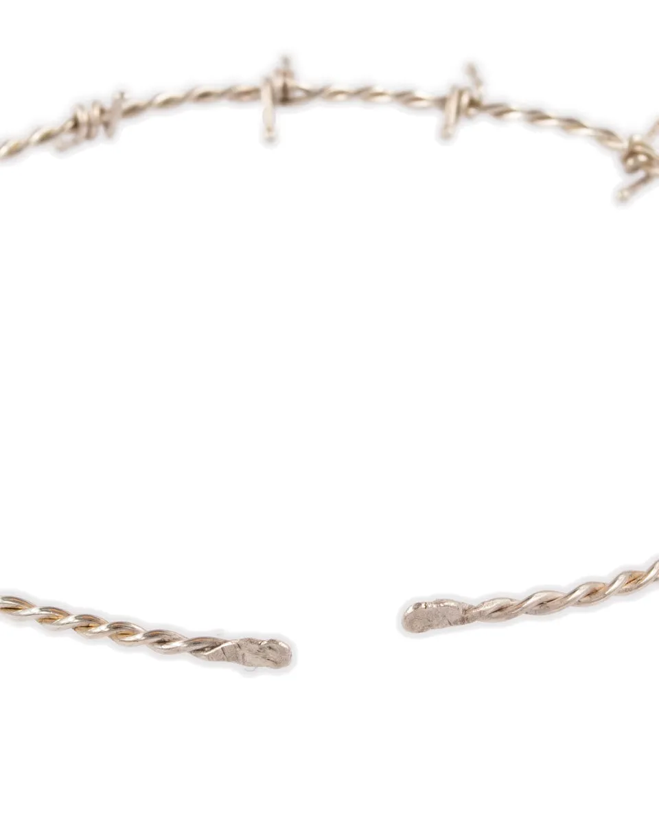 "Don't Fence Me In" Barbed Wire Choker - Silver