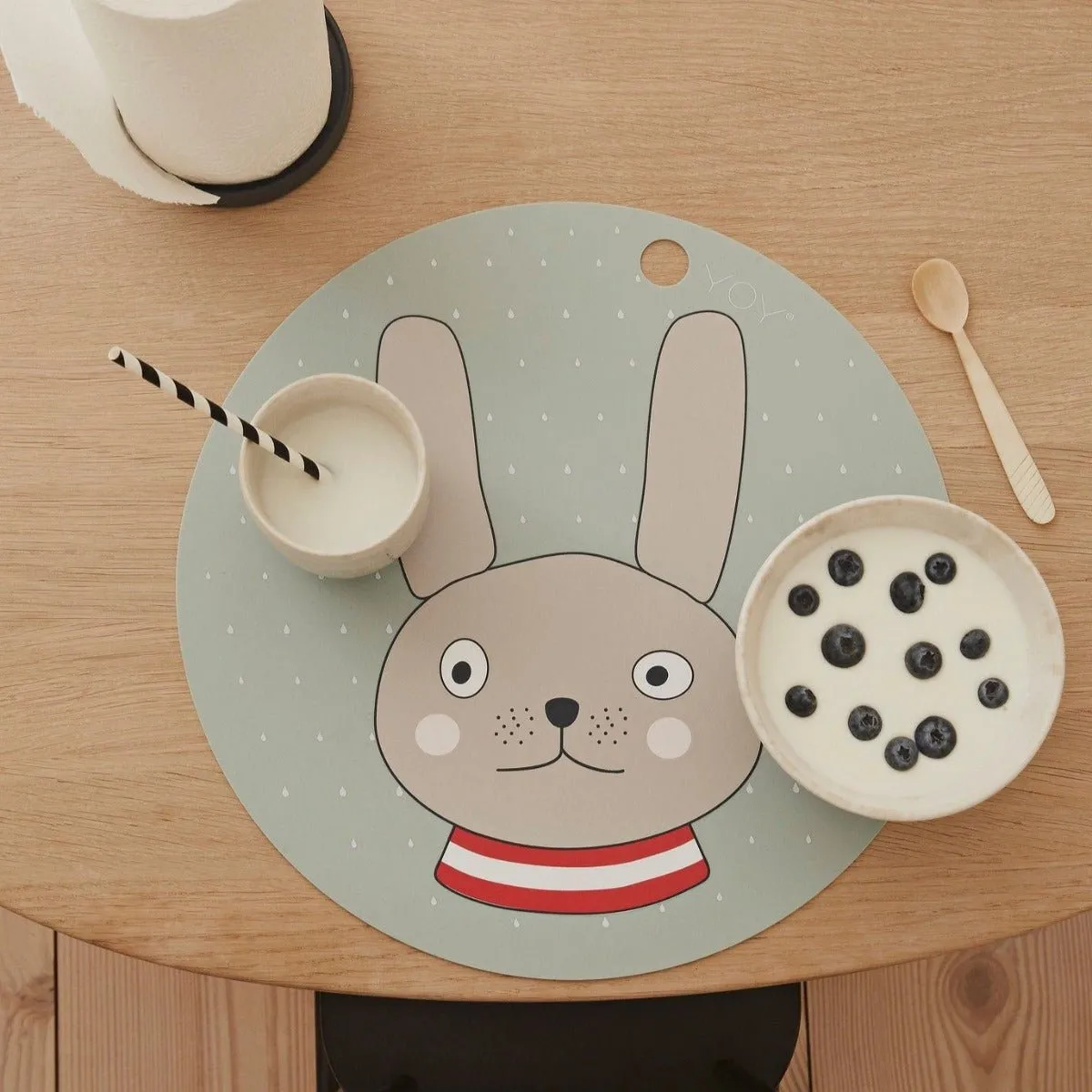 Set de Table Lapin - Menthe