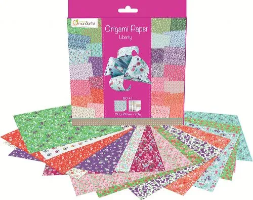 Set Papeles Origami 'Liberty' Avenue Mandarine