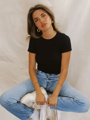 SOHO baby tee - black