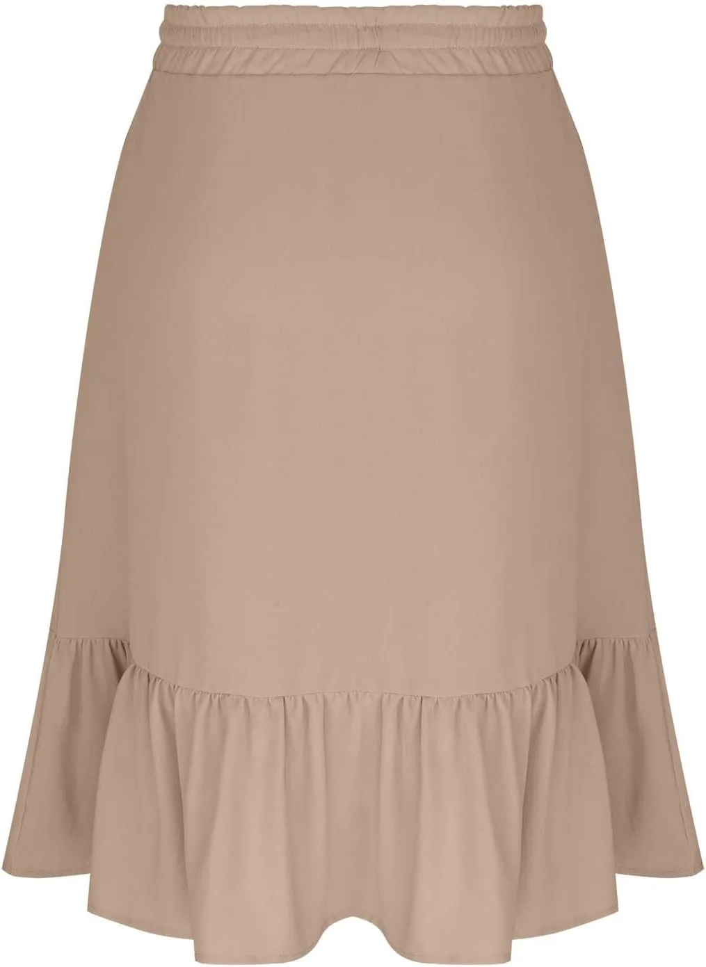 Summer Skirts for Women Trendy with Pockets Drawstring High Waisted Lightweight Casual Tiered Flowy A-Line Midi Skirt