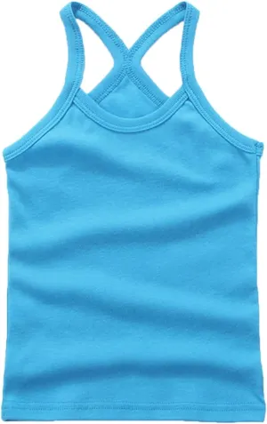 Toddler Baby Girls Dance Tank Top Summer Cute Solid Sleeveless Spaghetti Strap Top Ballet Gymnastics Dancewear for Girls