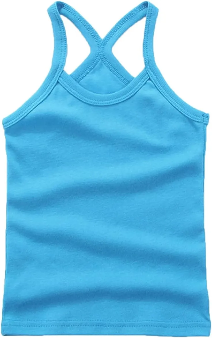 Toddler Baby Girls Dance Tank Top Summer Cute Solid Sleeveless Spaghetti Strap Top Ballet Gymnastics Dancewear for Girls
