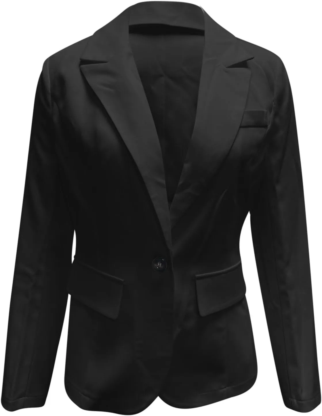 Women Business Casual Blazer with Lined,Professional Work Suit Jacket with Pockets??Long Sleeve Button Open Front