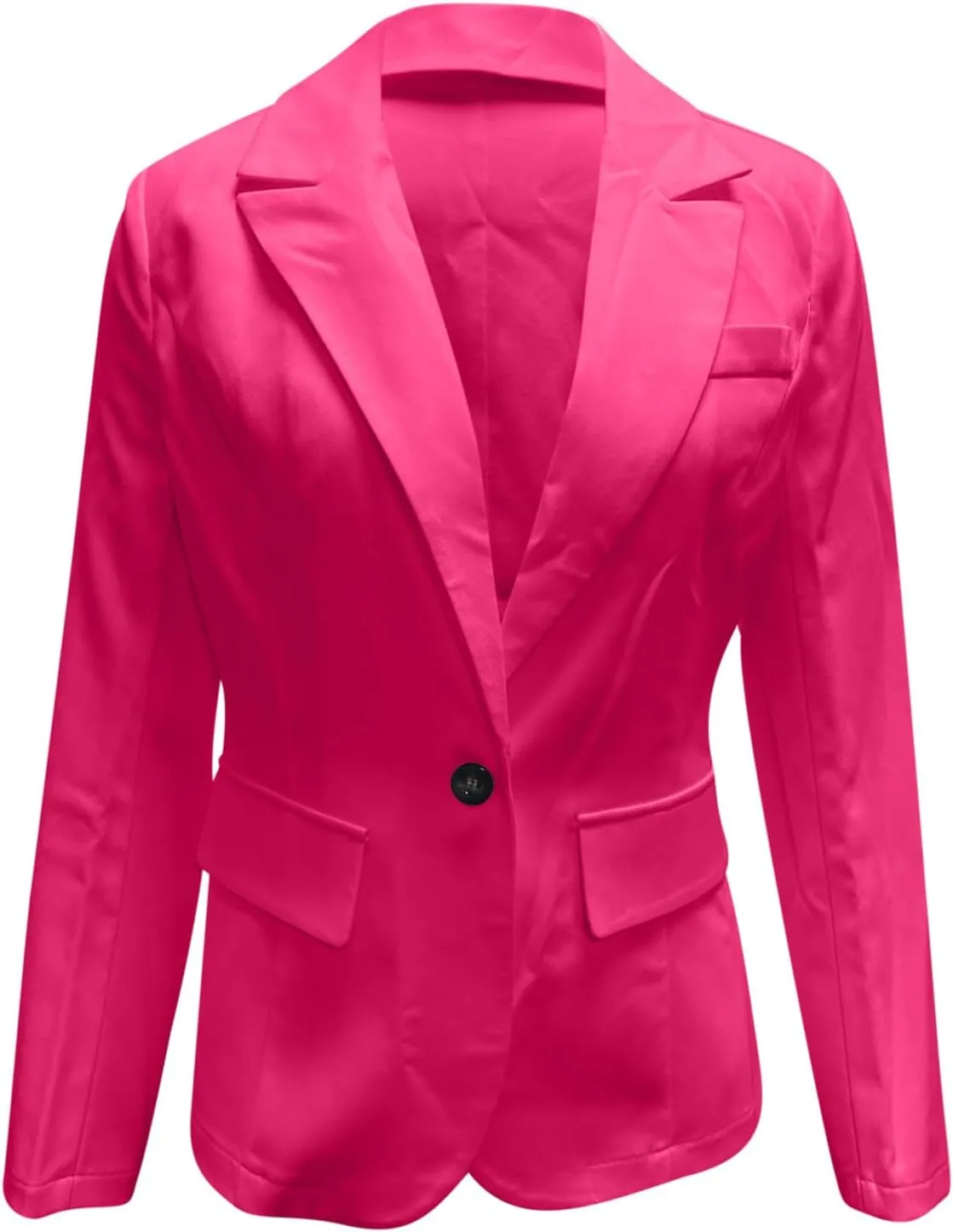 Women Business Casual Blazer with Lined,Professional Work Suit Jacket with Pockets??Long Sleeve Button Open Front
