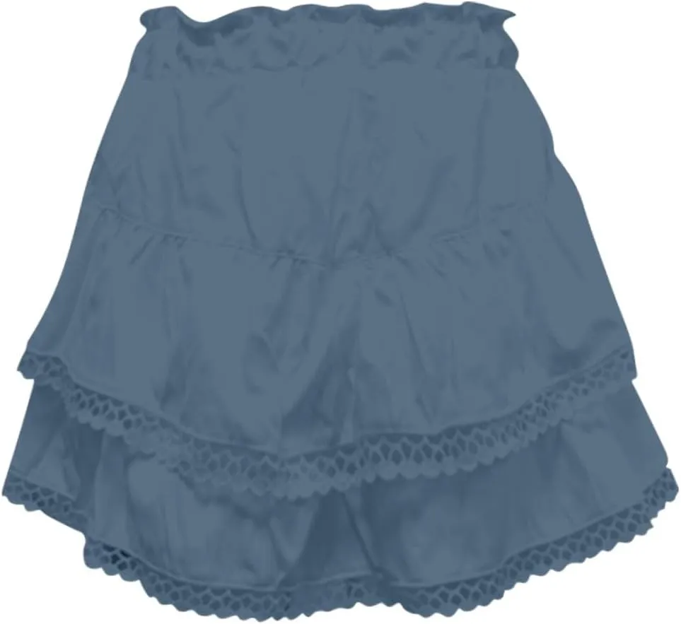 Women's Mini Skirts Pleated Skirt Lace Ruffles Short High Waisted Skirts Sundresses, S-2XL