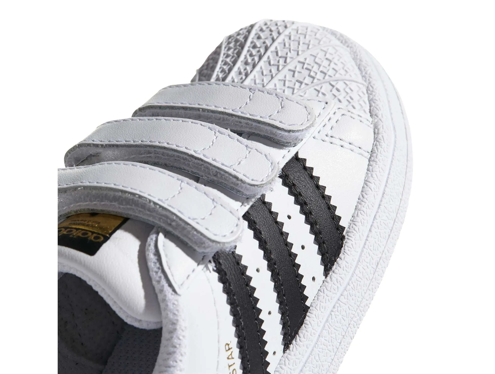 Zapatilla Adidas Superstar Velcro Infantil Blanco